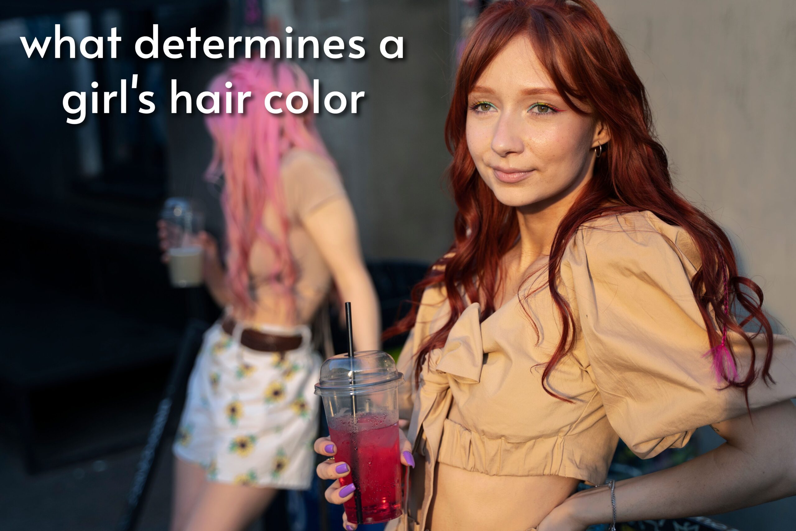 what determines a girl’s hair color